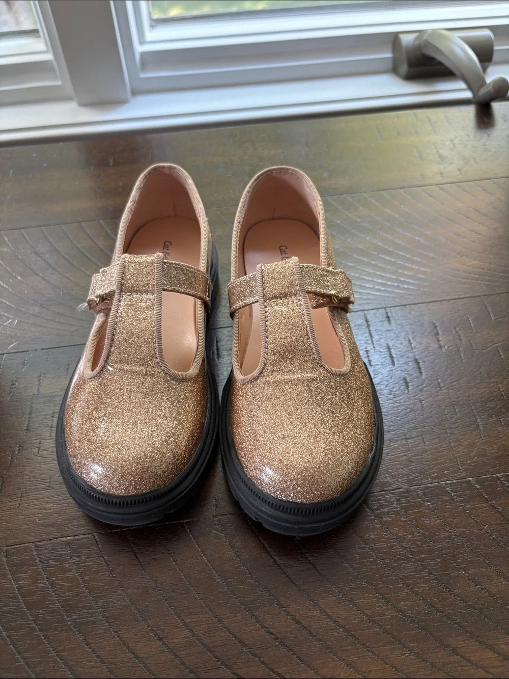 Girls Glitter Rainbow Cowgirl Boots & Rose Gold Mary Janes Set